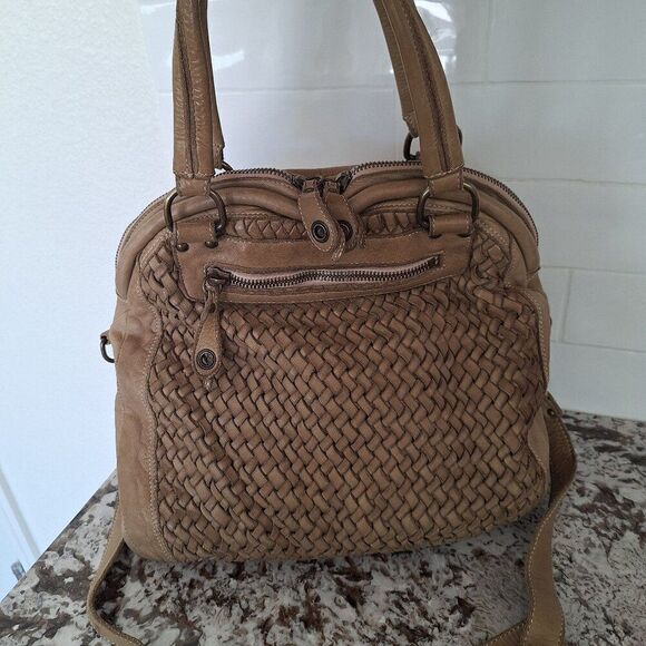 ERRELLEVENTIDUE Tan Soft Leather Hobo Bag - Picture 1 of 11